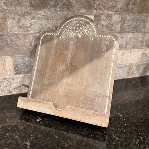 Cookbook or iPad stand for kitchen
